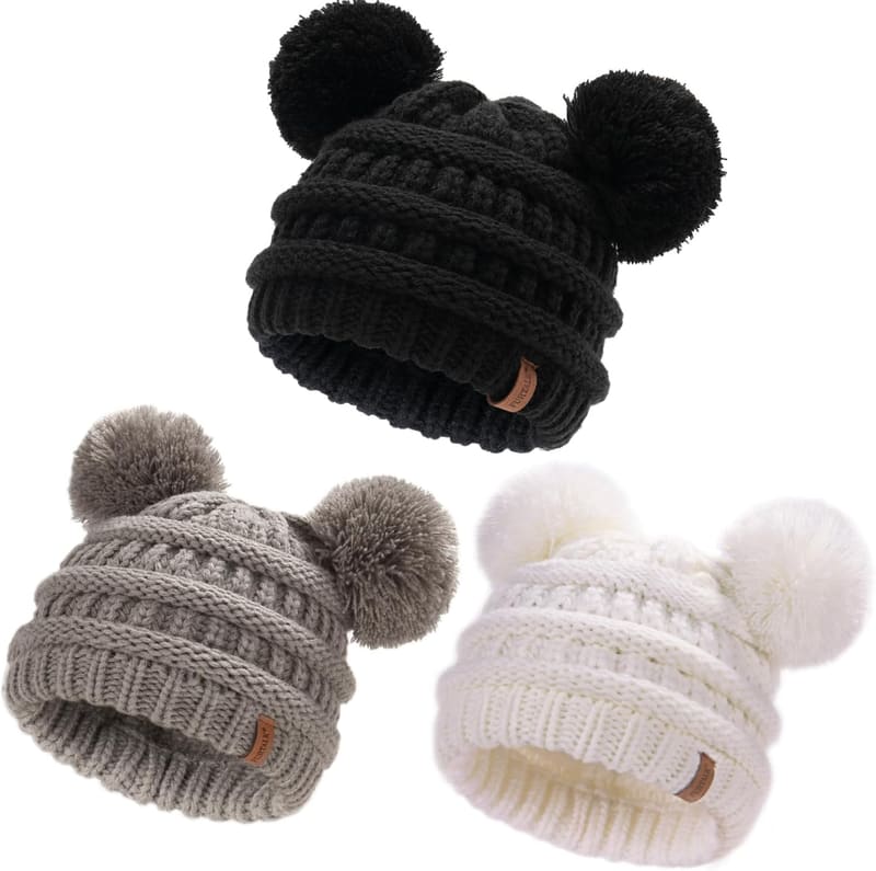 Ribbed Soft baby skull cap