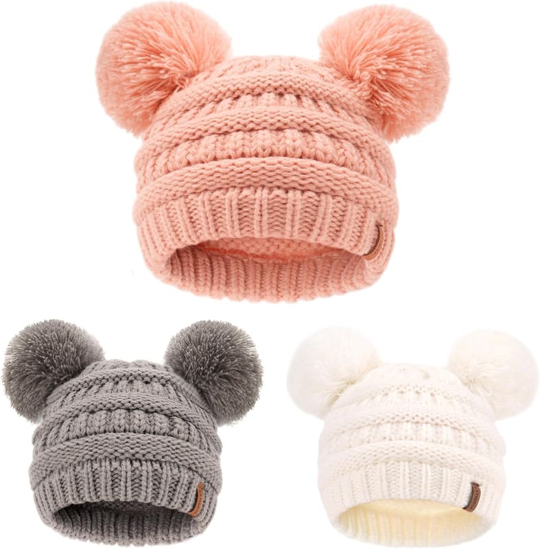 Ribbed Soft baby skull cap