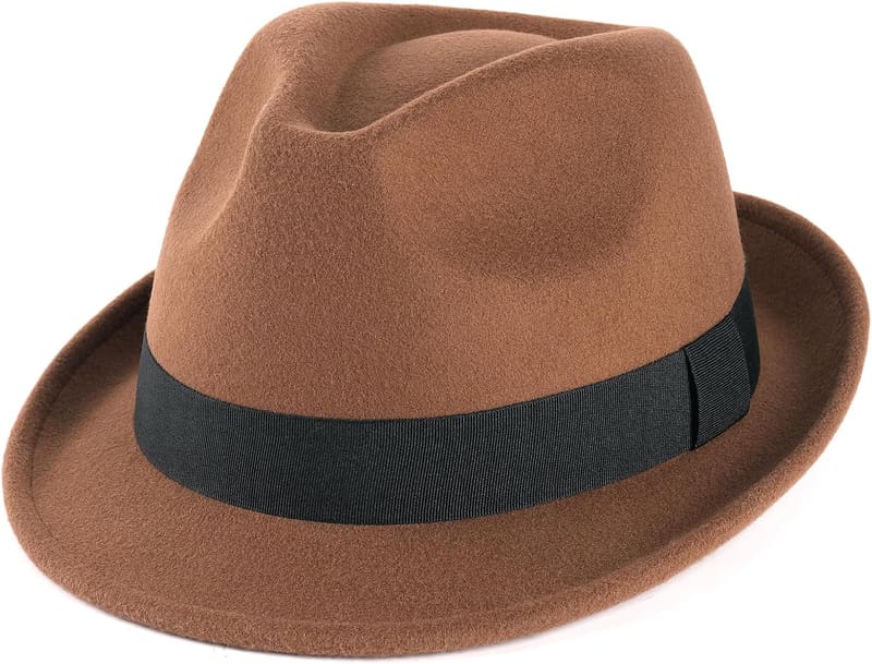 Short brim Adjustable fedora