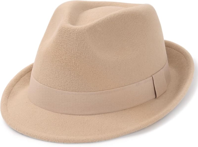 Short brim Adjustable fedora