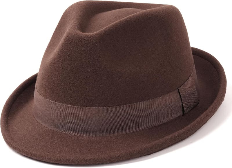 Short brim Adjustable fedora