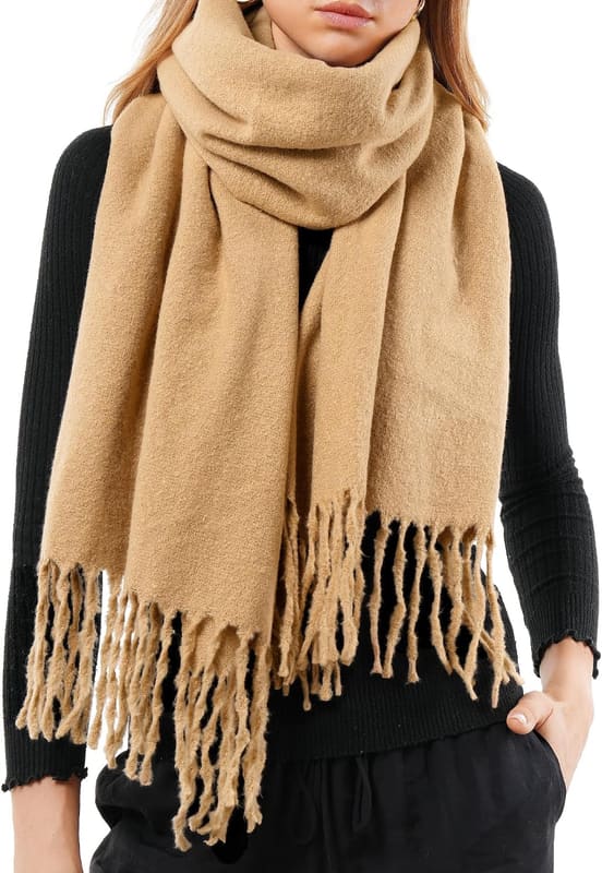 Soft blanket scarf