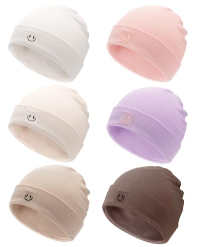 Soft newborn beanie set