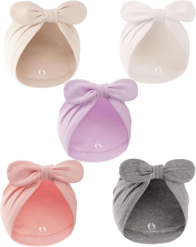 Soft newborn turban beanie