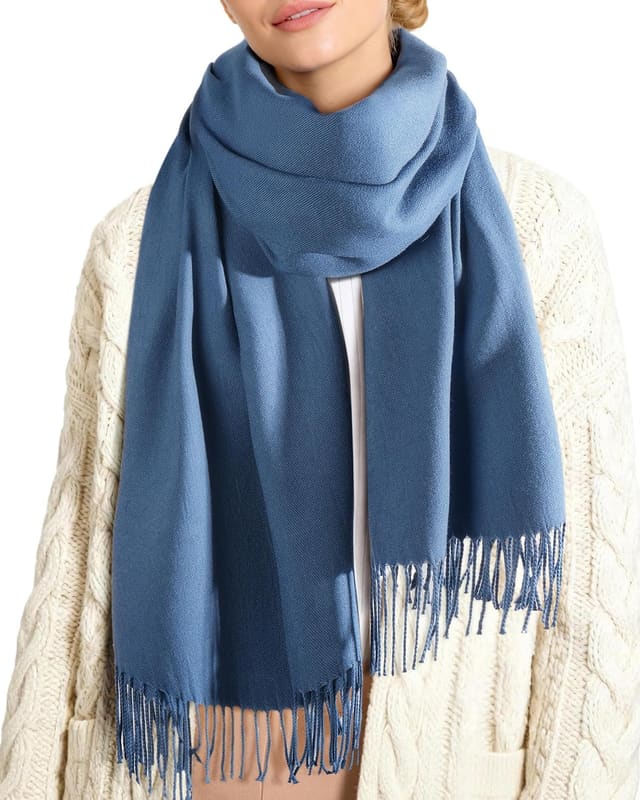 Soft wedding shawl in cobalt bluedenim blu