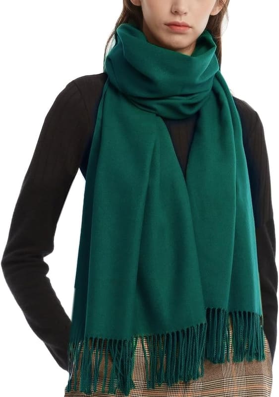 Soft wedding shawl in green