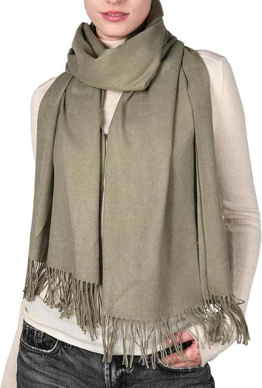 Soft wedding shawl in green