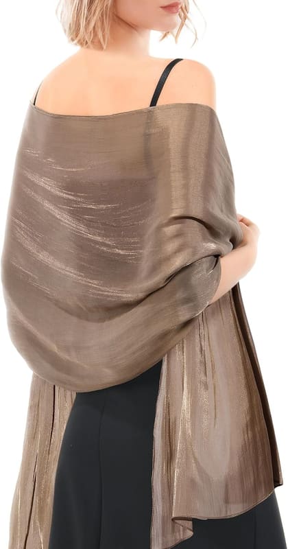 Sparkly bridesmaid wrap