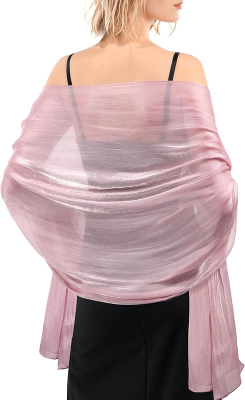 Sparkly bridesmaid wrap