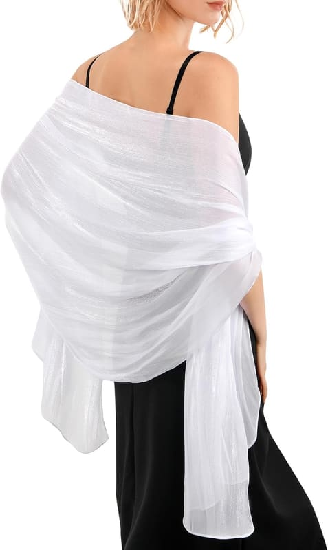 Sparkly bridesmaid wrap