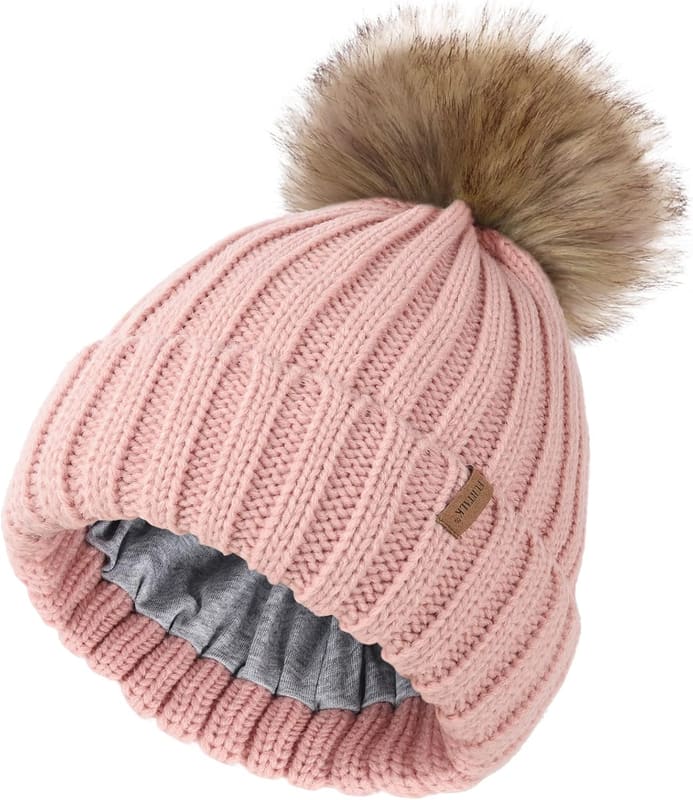 Toddler beanie in light pink