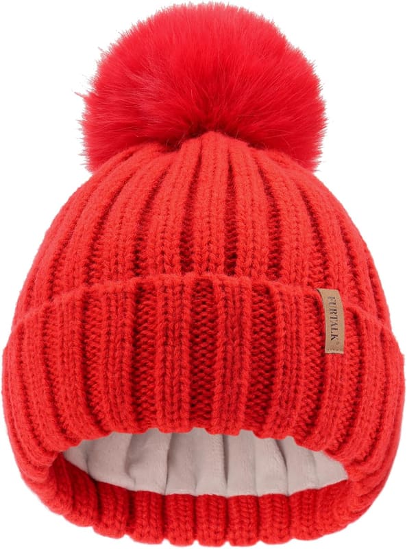 Toddler beanie in red