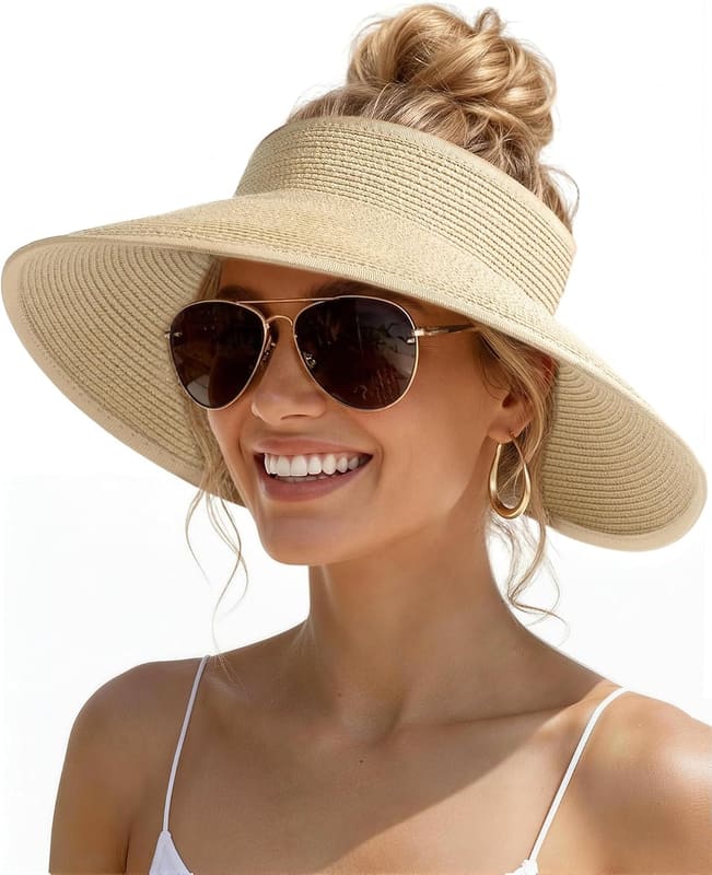 Vacation straw visor