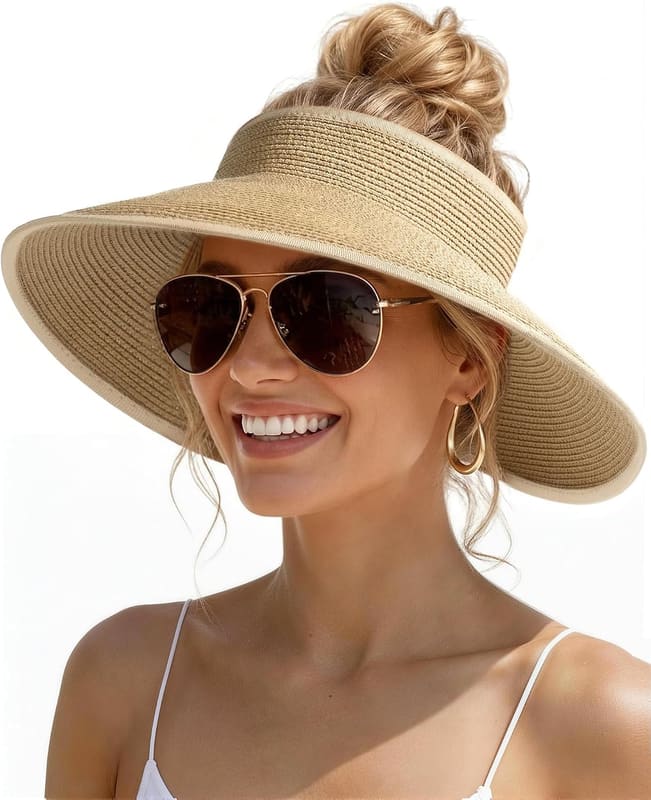 Vacation straw visor