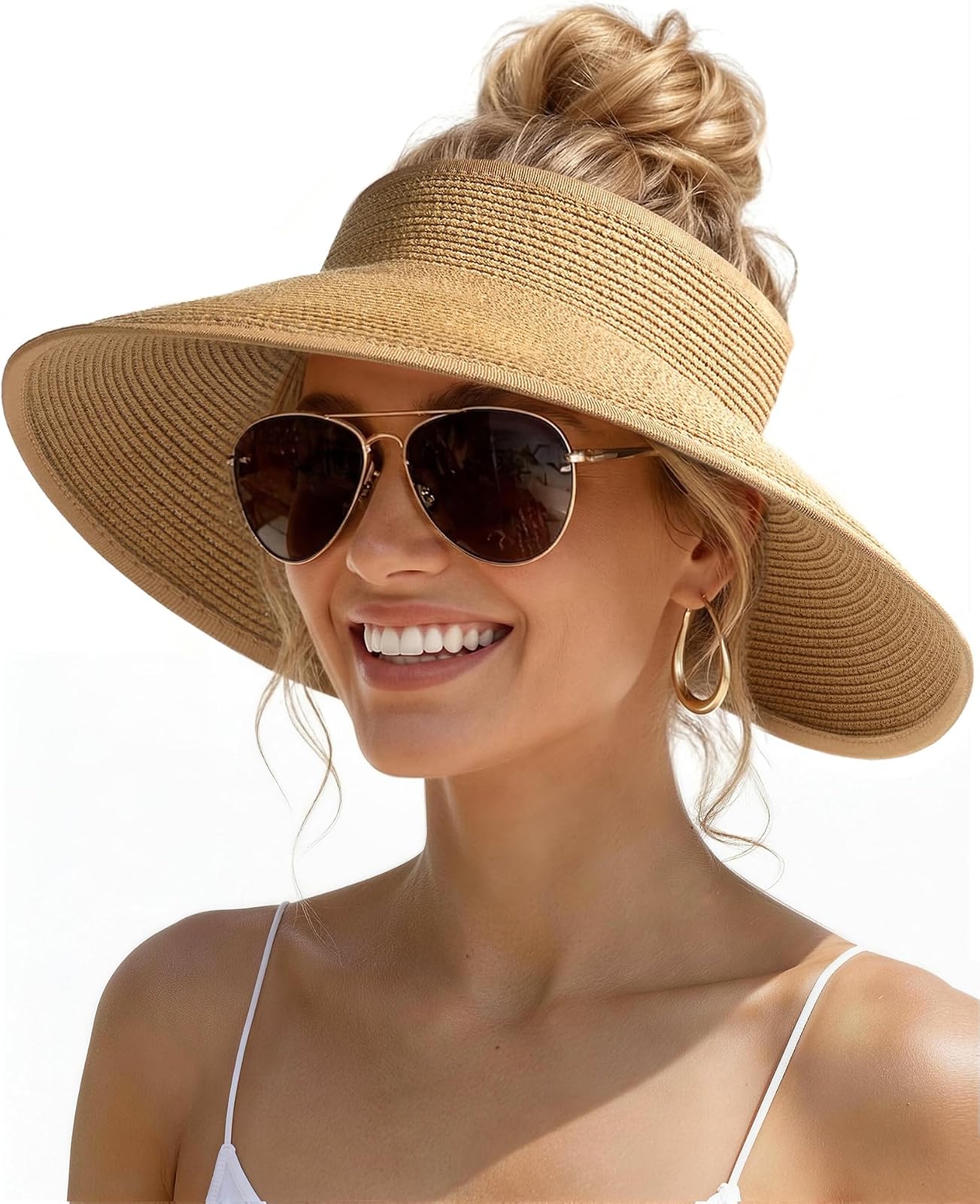 Vacation straw visor