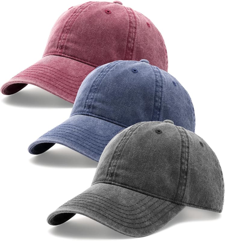 Washed cotton cap