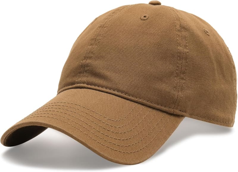 Washed cotton dad hat