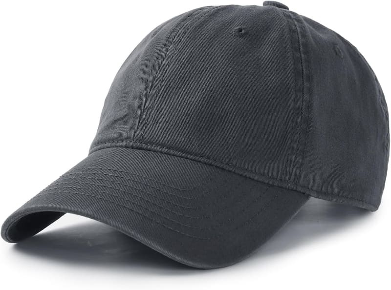 Washed cotton dad hat
