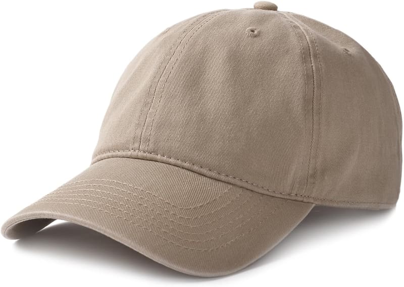 Washed cotton dad hat
