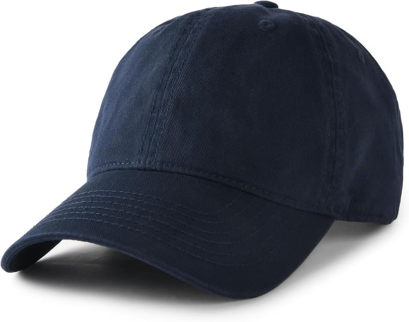 Washed cotton dad hat
