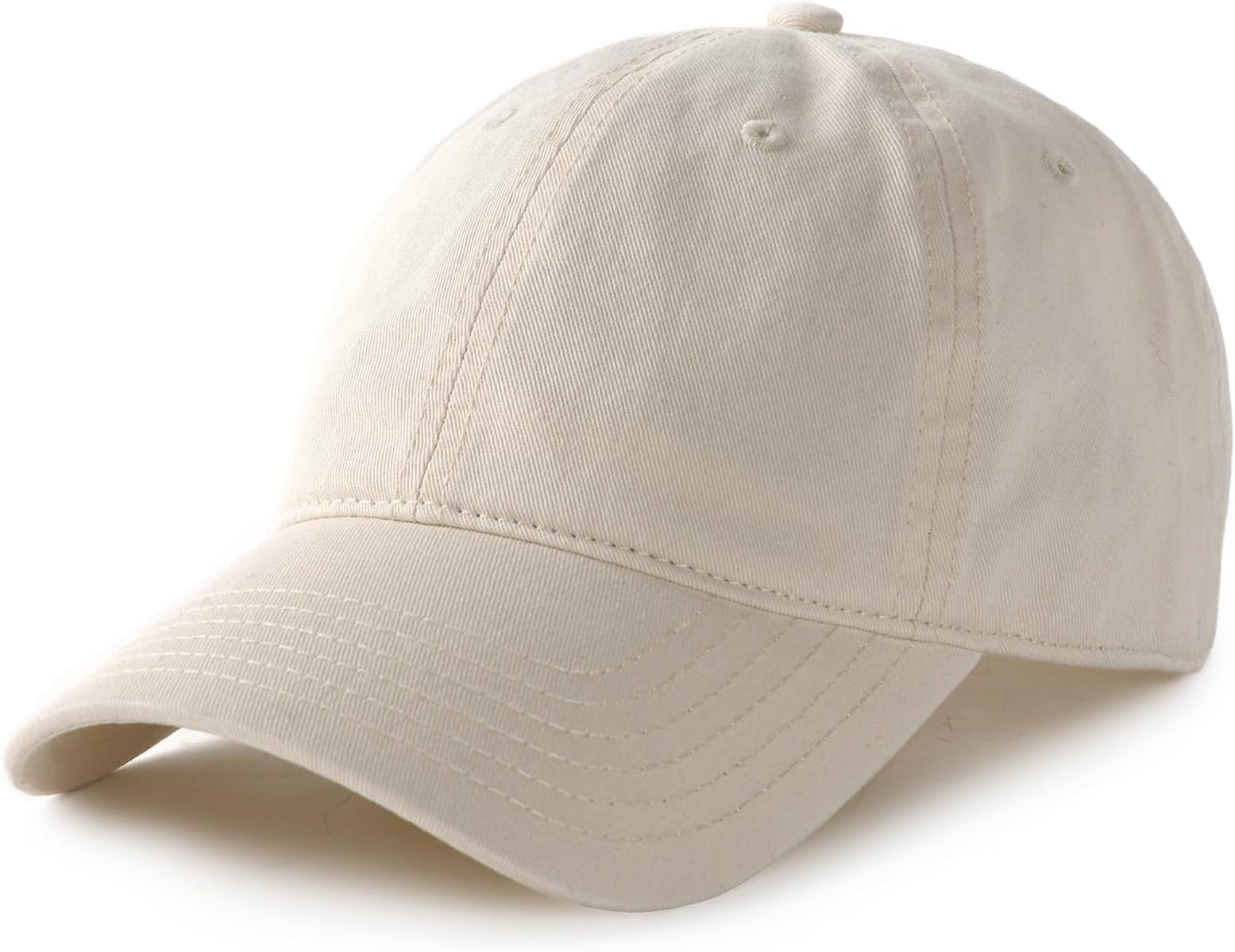 Washed cotton dad hat