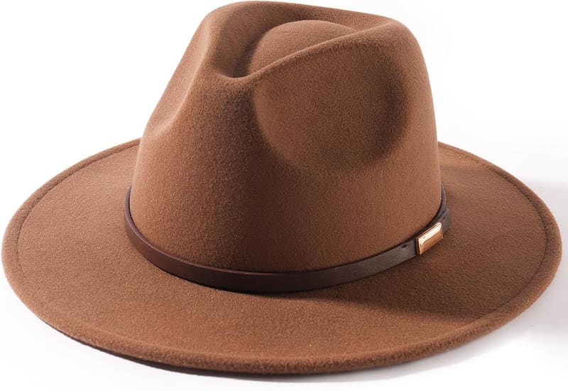 Wide brim Adjustable fedora