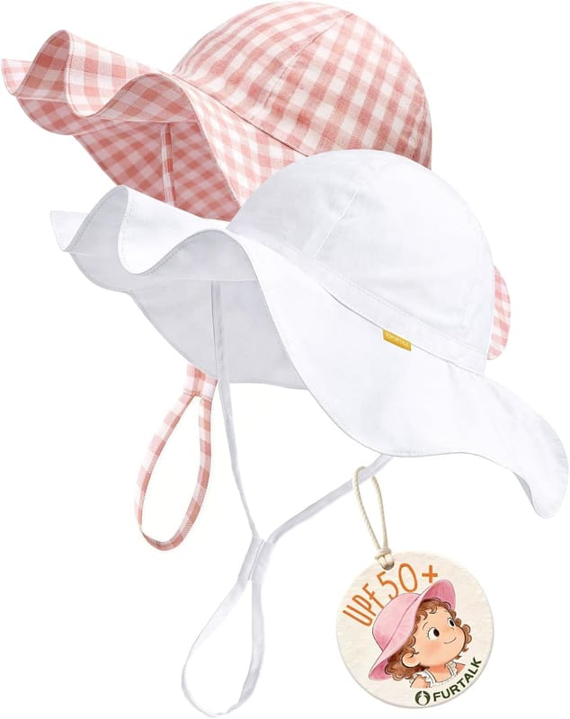 Wide brim baby bucket hat