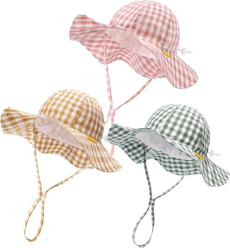 Wide brim baby bucket hat