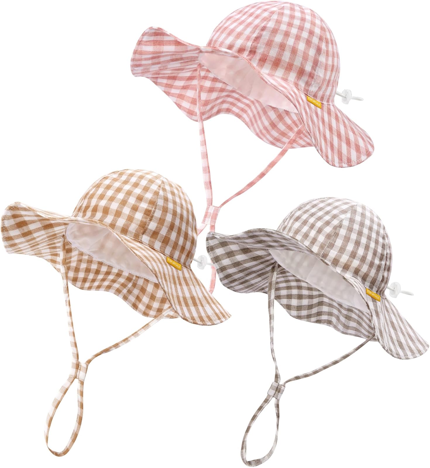 Wide brim baby sun hat