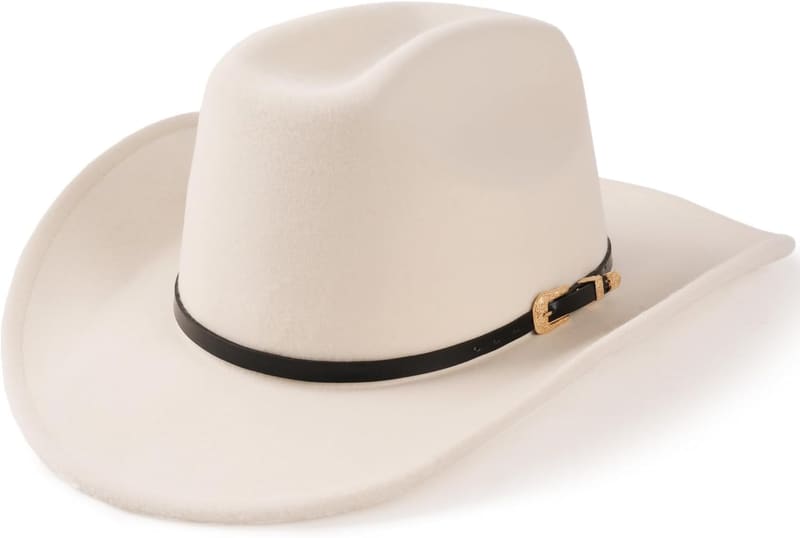 Wide brim cowboy hat