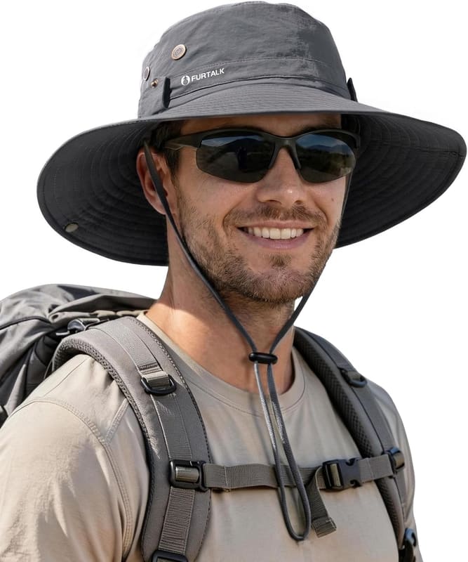 Wide brim fishing hat
