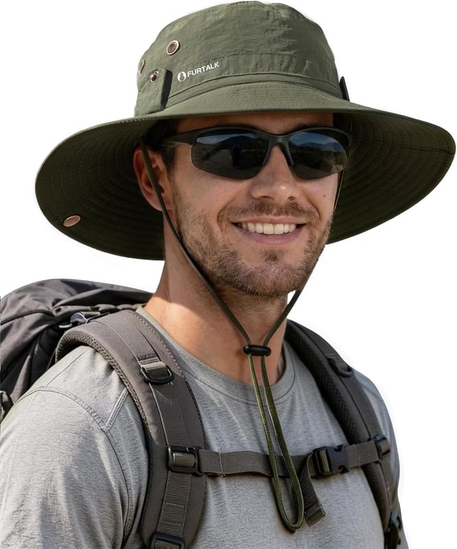 Wide brim fishing hat