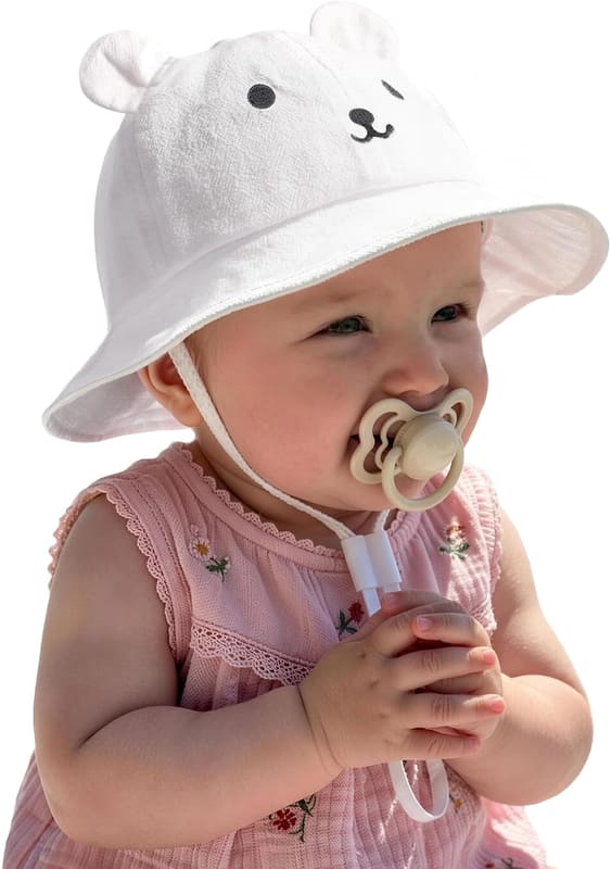 Wide brim newborn sun hat