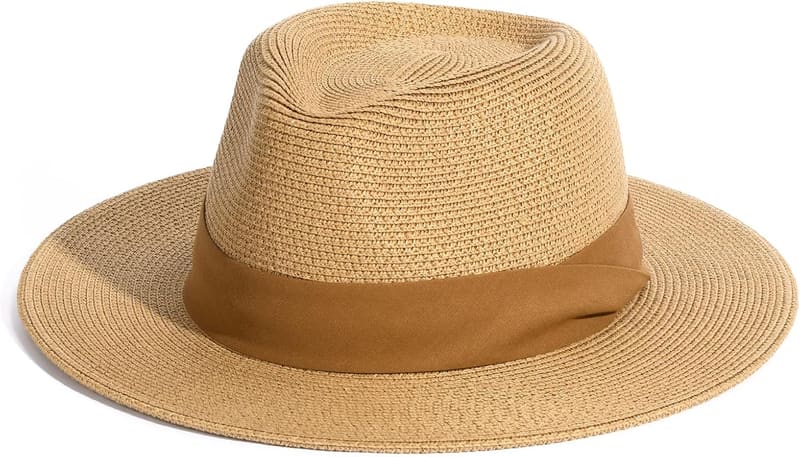Wide brim straw panama