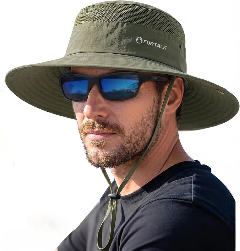Wraparound mesh sun hat