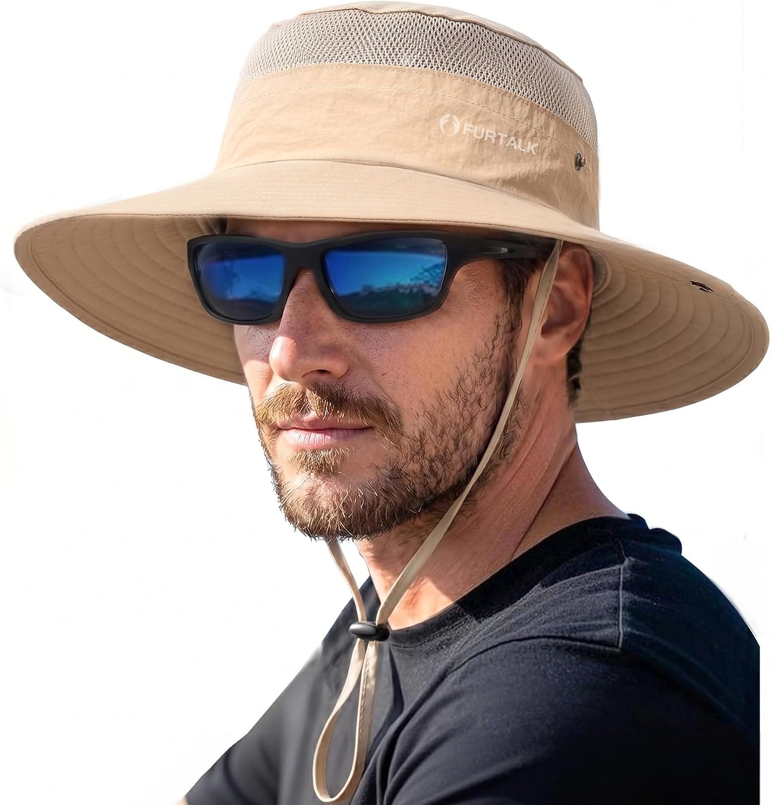 Wraparound mesh sun hat